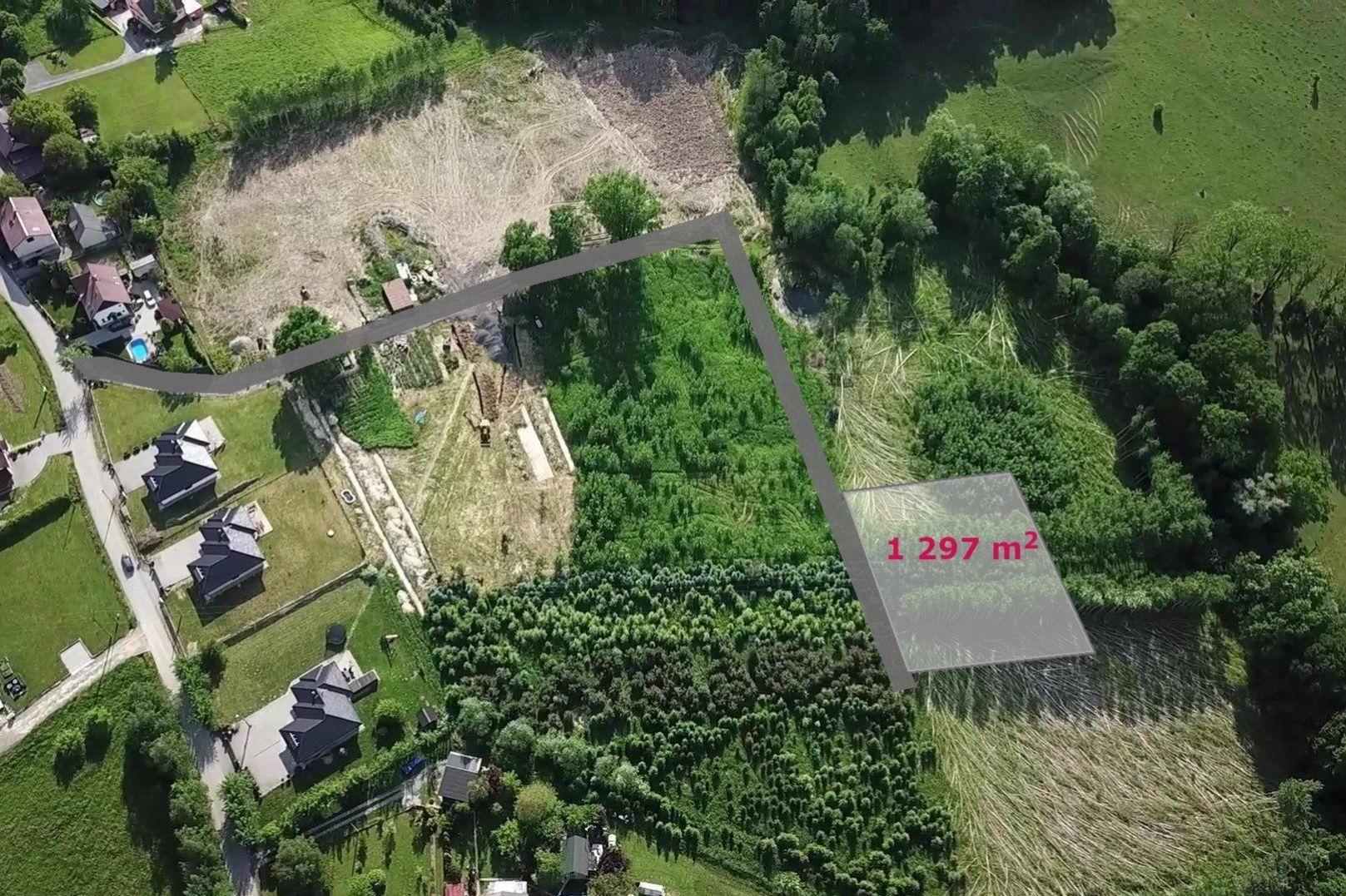 Prodej nestavebního pozemku, zahrady, 1 297 m2, Třinec - Nebory, obrázek č. 1