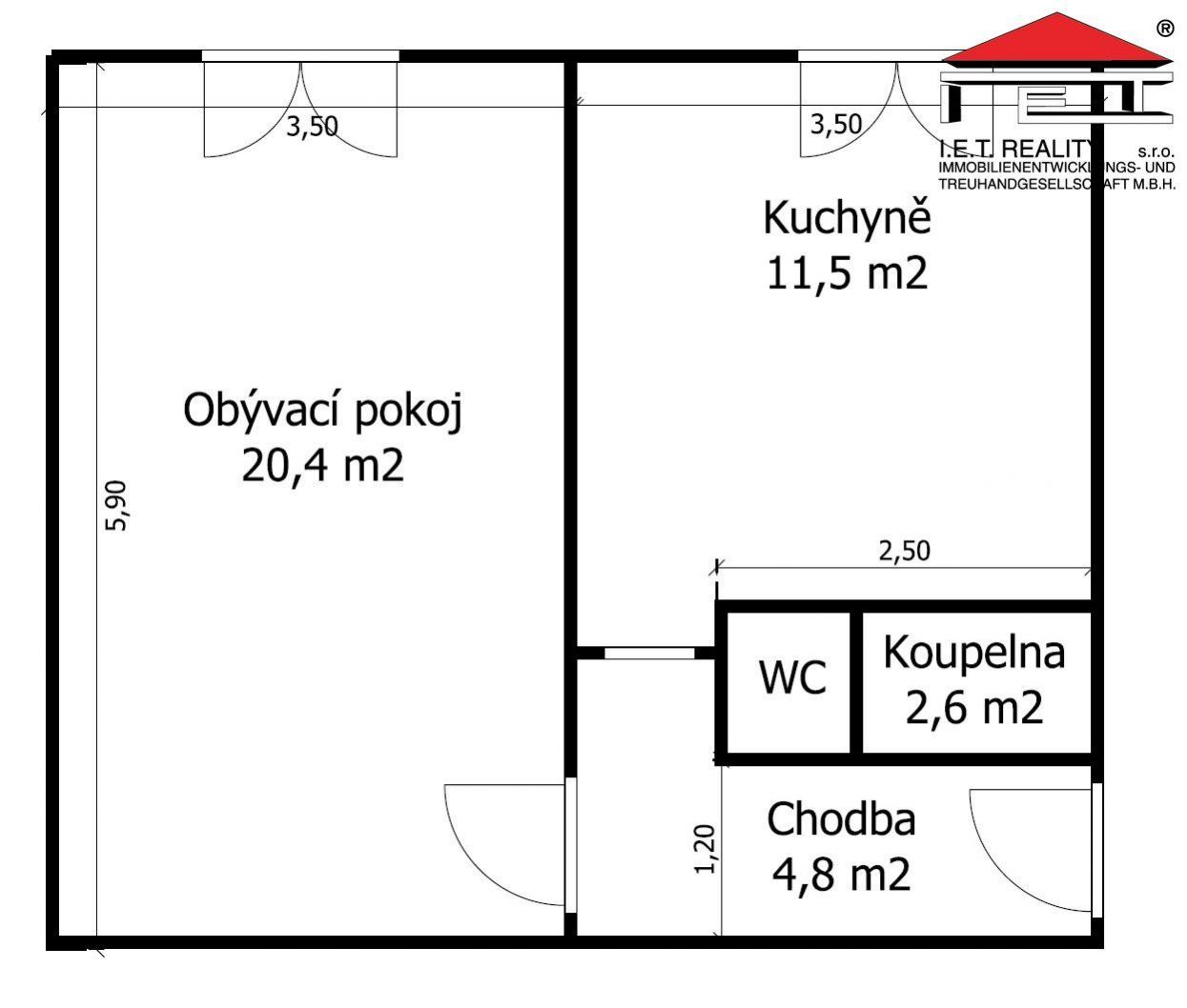 Prodej bytu 1+1 v Žatci, ulice Javorová, obrázek č. 2