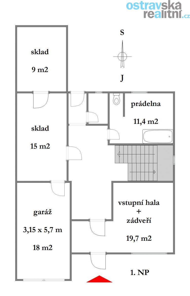 Prodej, řadový dům 7+1 s garáží, Klimkovice, ul. Nerudova, obrázek č.25