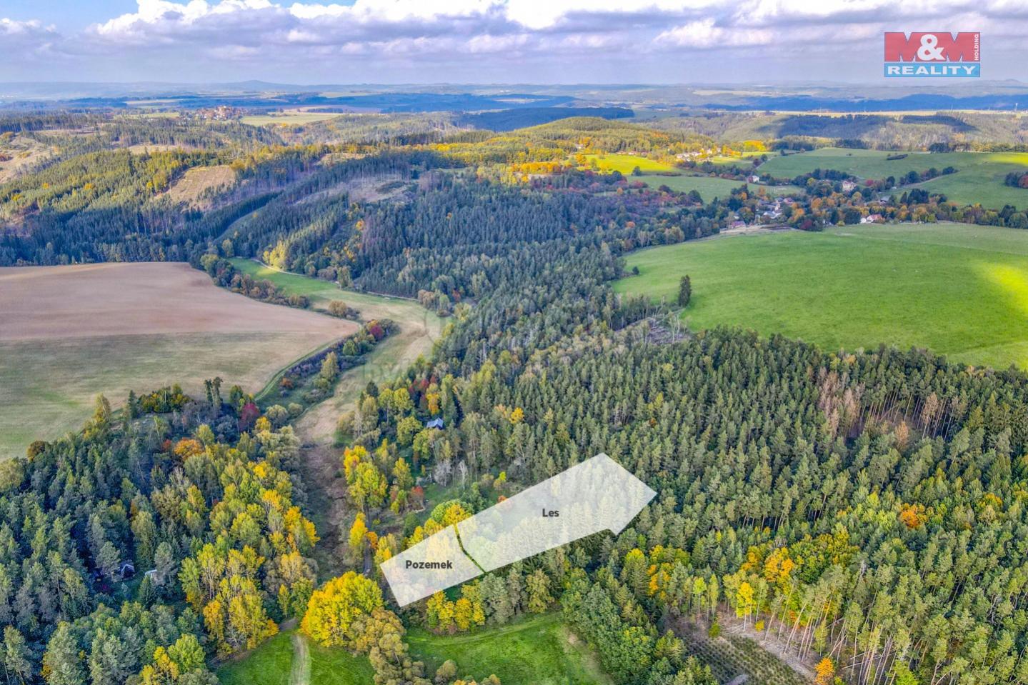 Prodej pozemku k bydlení, 4686 m, Vítovice u Pavlovic, obrázek č. 1