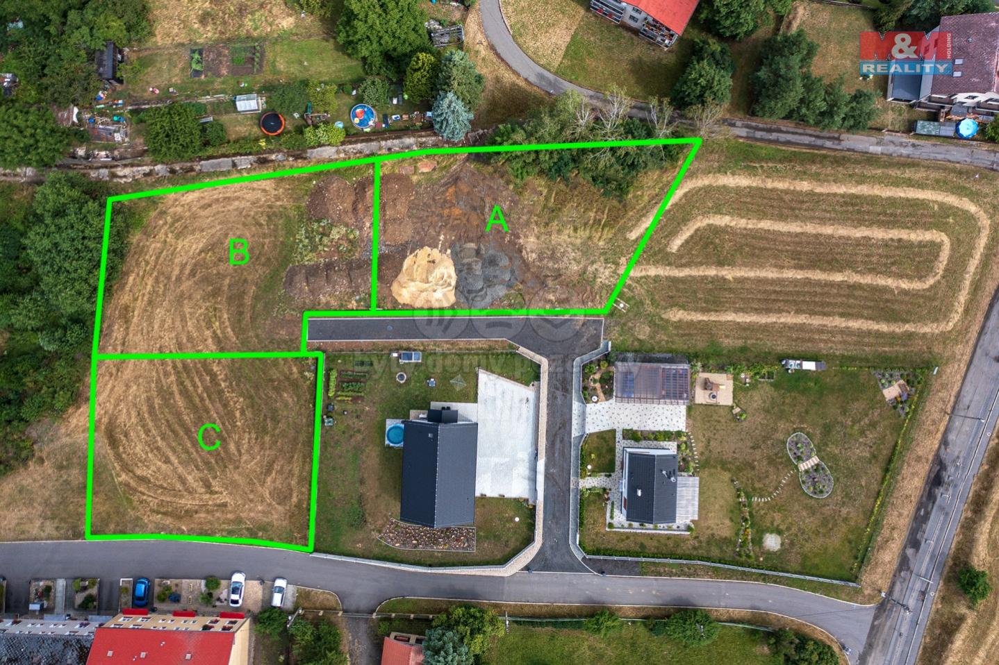 Prodej pozemku k bydlení "C", 940 m, Malšovice, obrázek č. 3