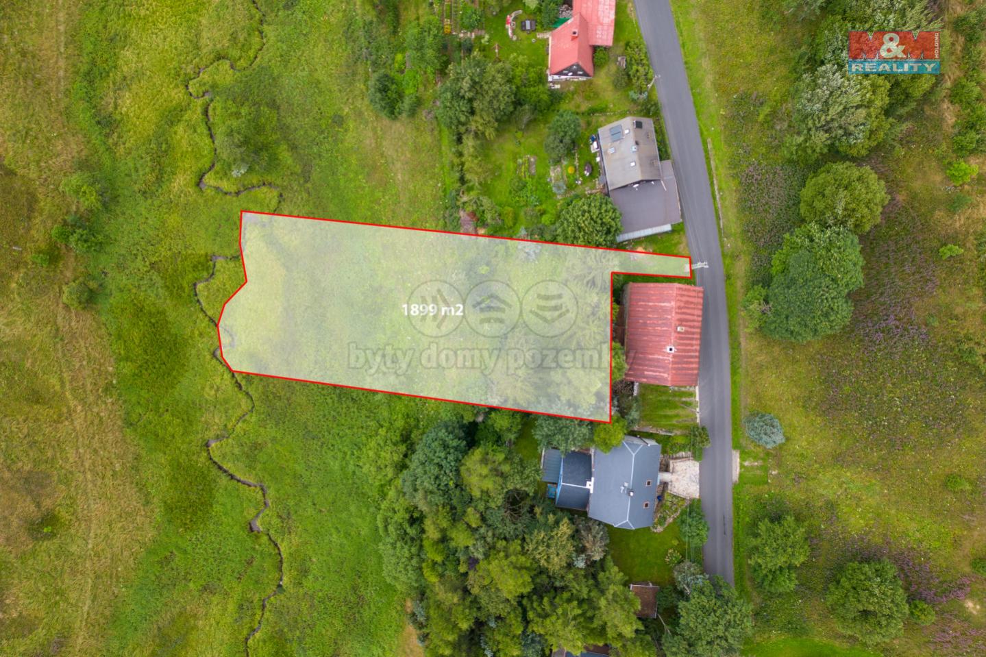 Prodej pozemku, 1.899 m, Háj u Loučné pod Klínovcem, obrázek č. 1
