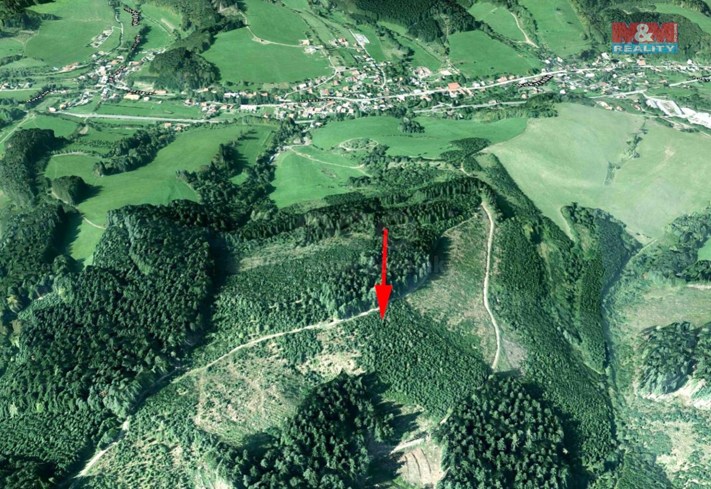 Prodej lesa, 8758 m, Lhota u Vsetína, obrázek č. 1