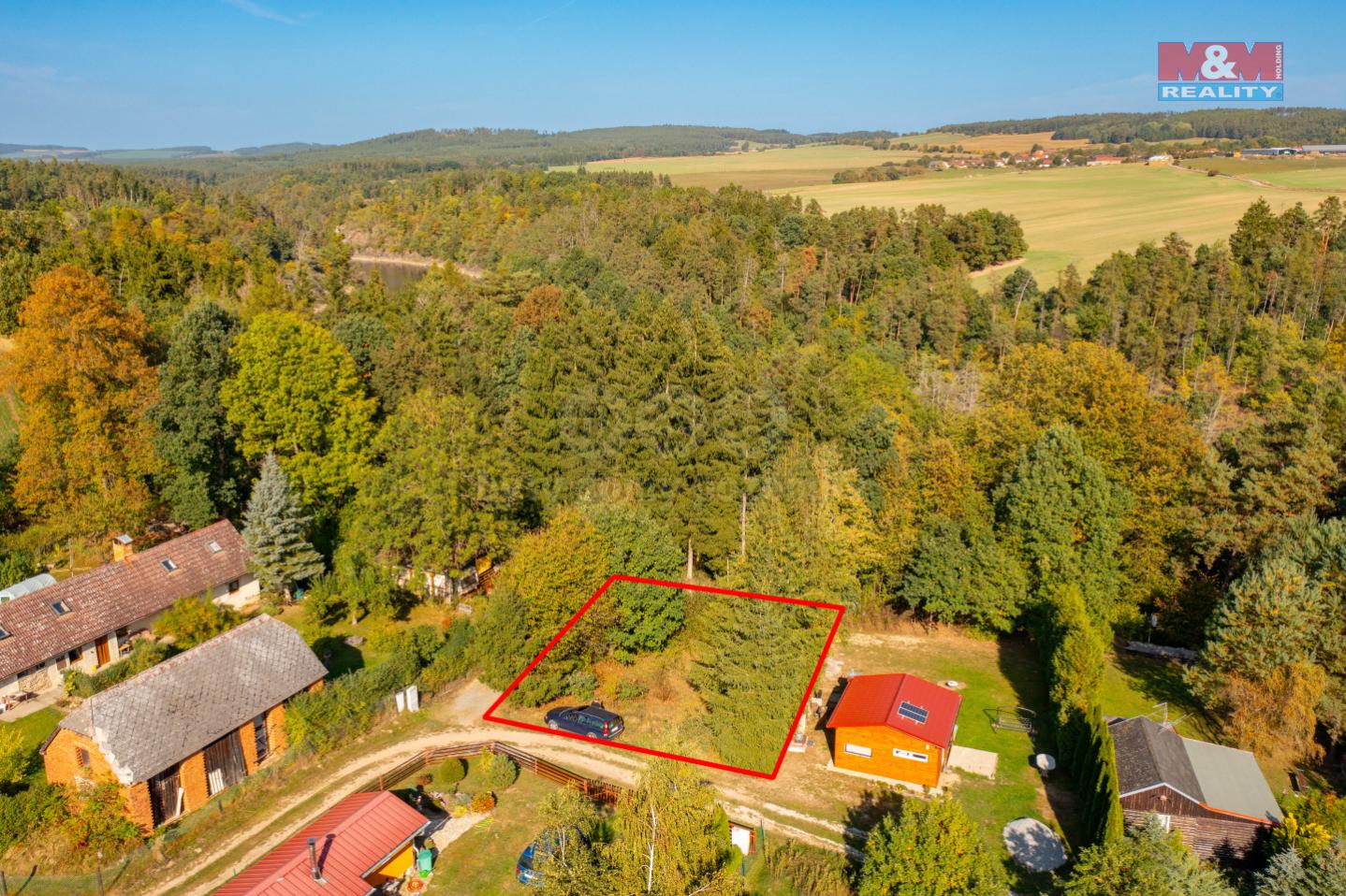 Prodej pozemku k bydlení, 525 m, Albrechtice nad Vltavou, obrázek č. 1
