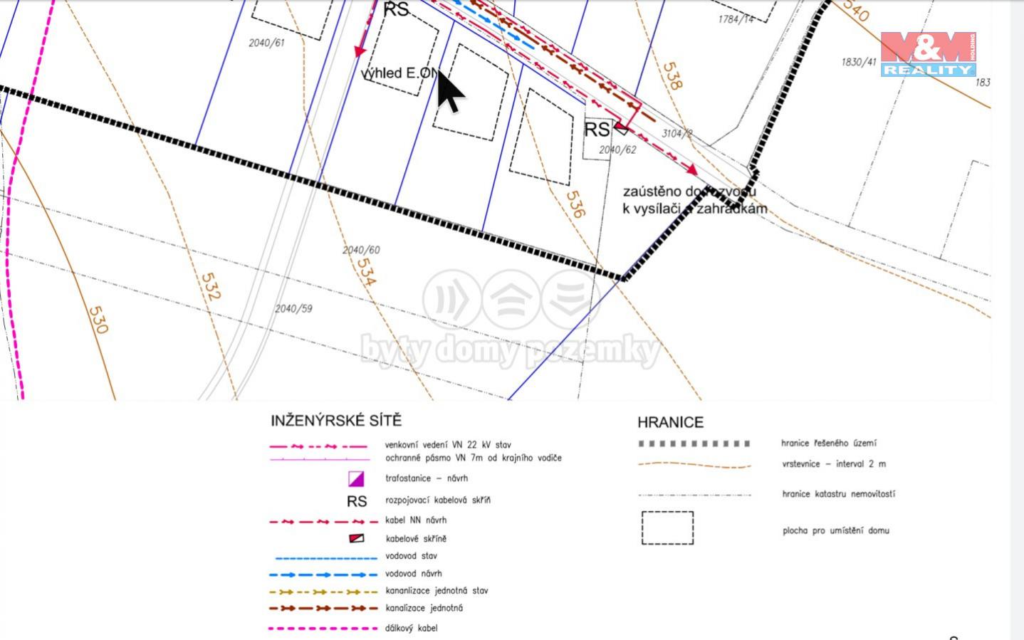 Prodej pozemku k bydlení, Chotýčany, 2432 m2, obrázek č. 2