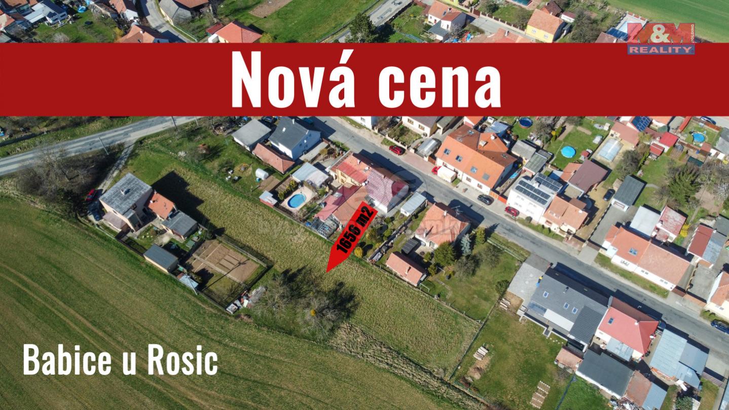 Prodej pozemku k bydlení, 1656 m, Babice u Rosic, obrázek č. 1