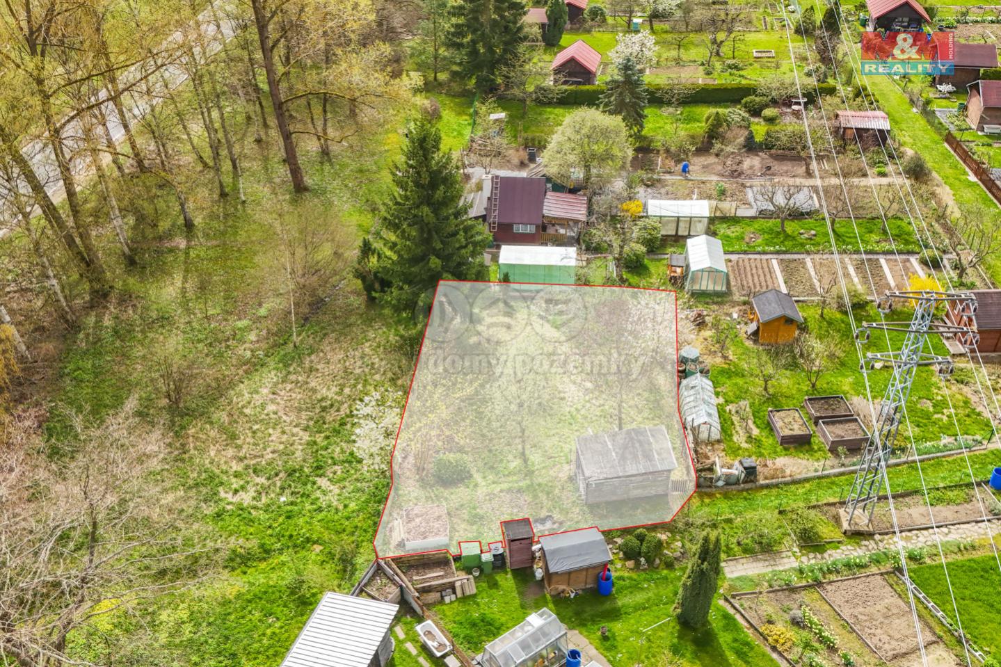 Prodej zahrady, 285 m2, osada Bažantnice, Mariánské Lázně, obrázek č. 3
