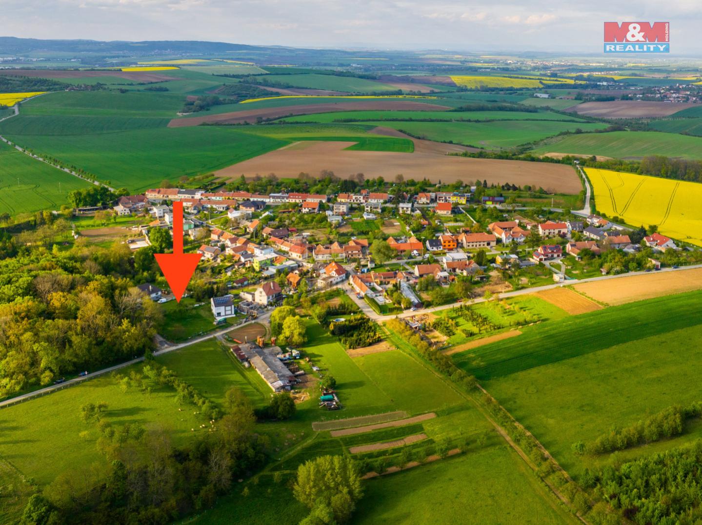 Prodej pozemku k bydlení, 1260 m, Bohdalice-Pavlovice, obrázek č. 2