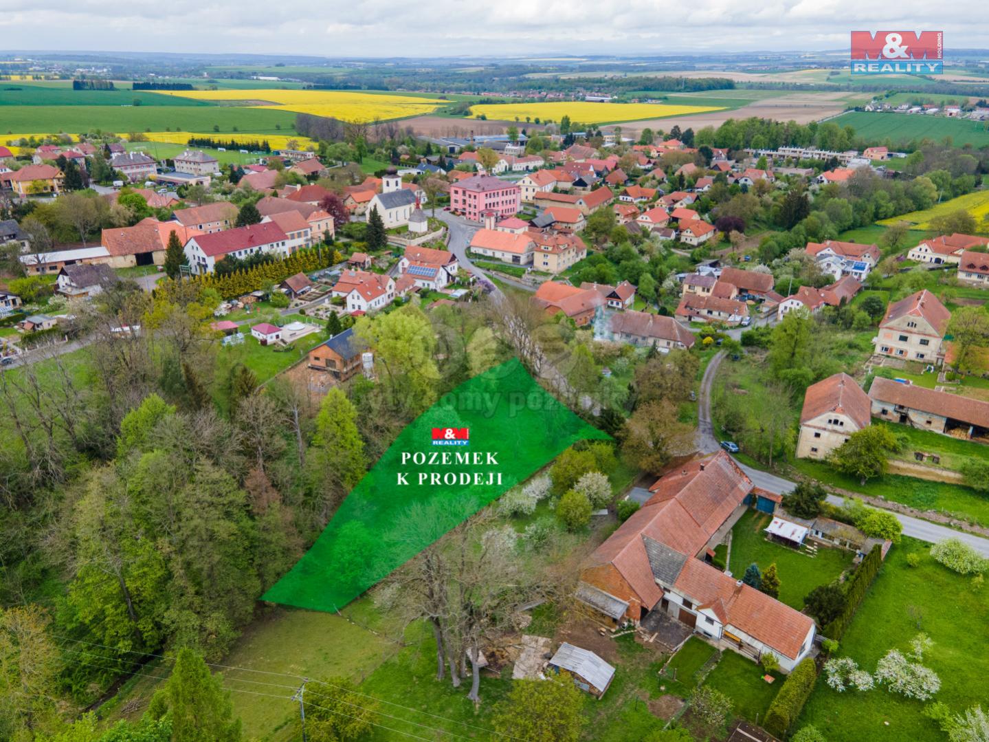 Prodej pozemku k bydlení v Morašicích, 2616 m, obrázek č. 1
