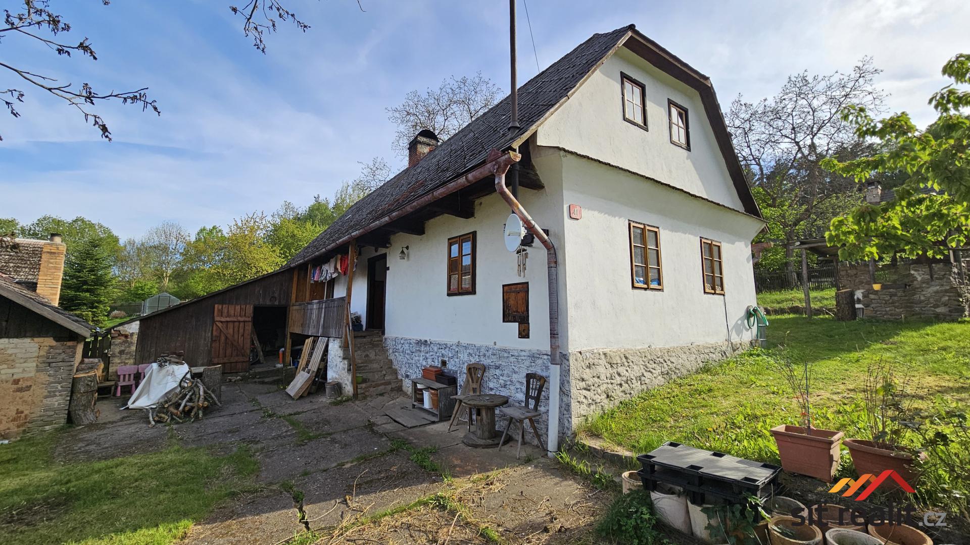 Prodej chalupy v obci Křešín, okr. Příbram, 100m2, pozemek 430 m2, krásné okolí
