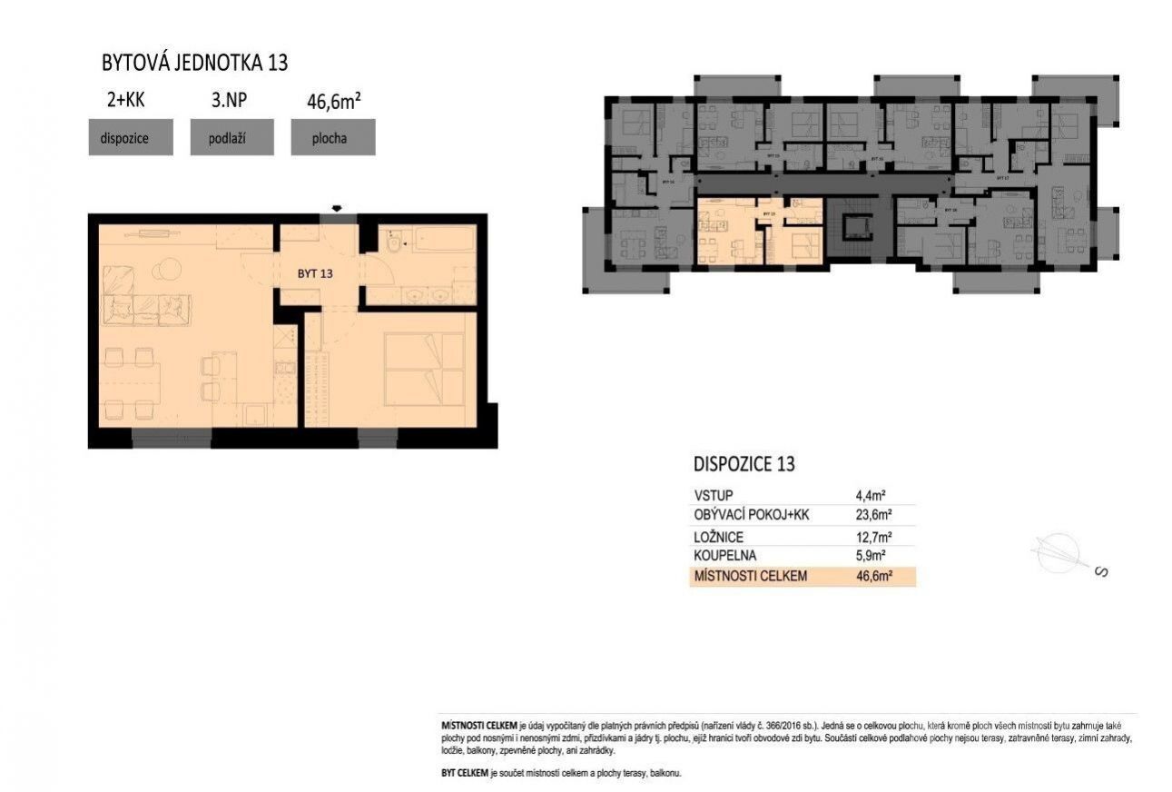 Prodej bytu 2+kk, 46,6 m2, Světlá nad Sázavou, obrázek č. 2