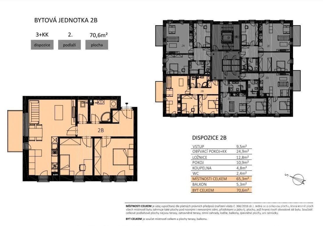 Prodej bytu 3+kk, 70,6m2, Havlíčkův Brod, obrázek č. 2