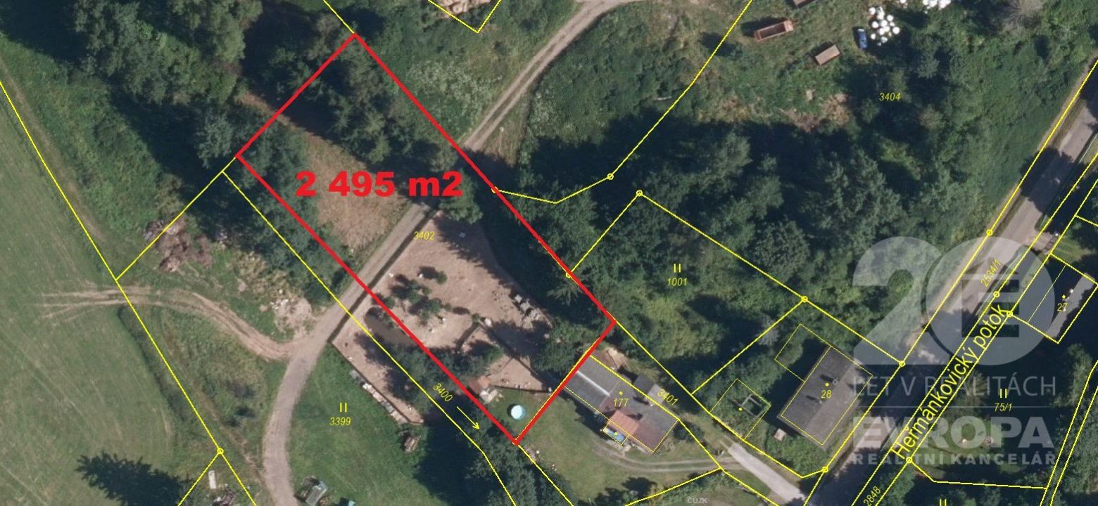 Prodej podílu pozemku, 2 495 m2, Heřmánkovice, obrázek č. 1