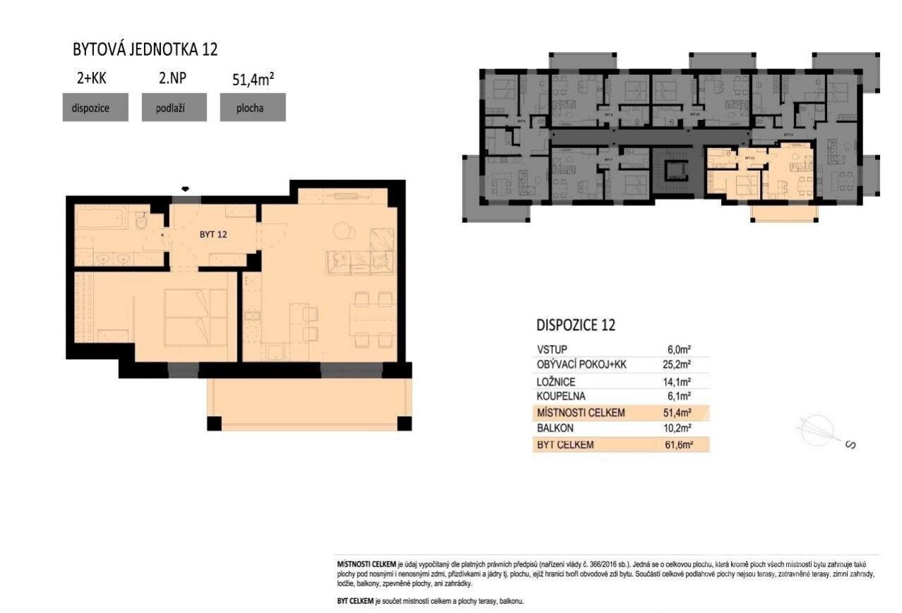 Prodej bytu 2+kk, 61,6 m2, Světlá nad Sázavou, obrázek č. 2