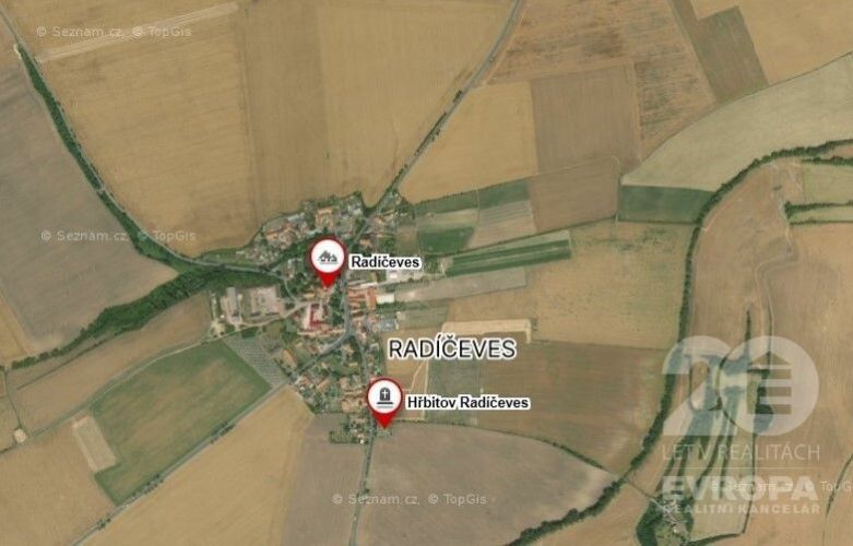 Prodej pozemku o velikosti 4975m2 v obci Radíčeves u Žatce., obrázek č. 3