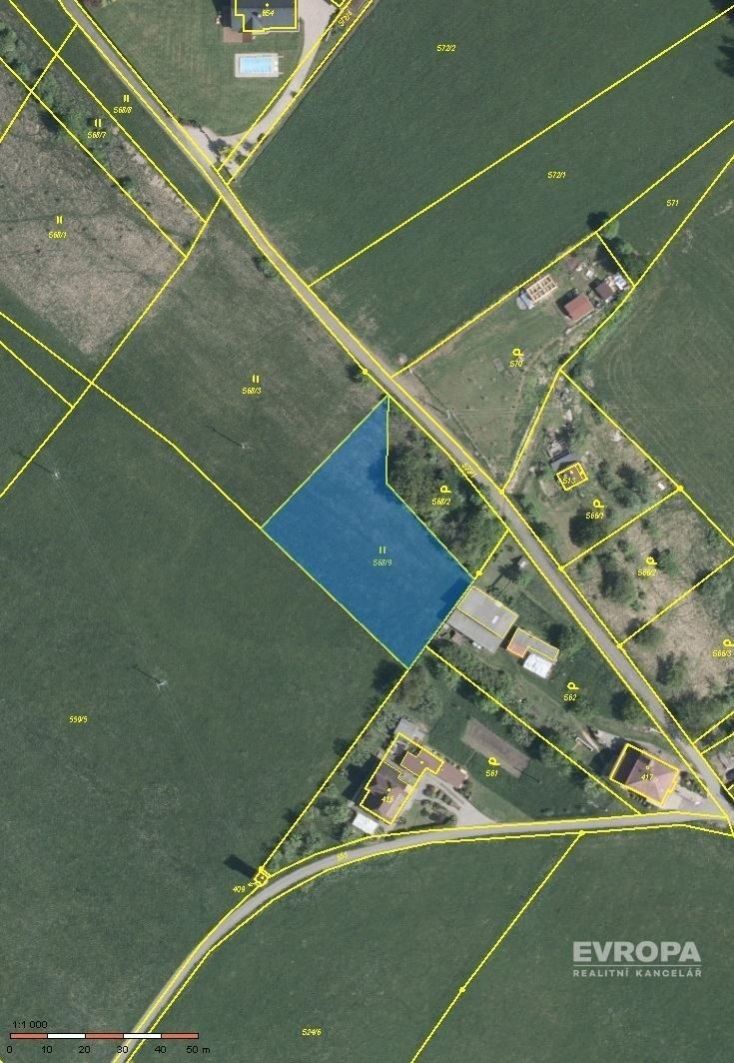 Prodej pozemku Malé Svatoňovice o velikosti 2435m2, obrázek č. 2