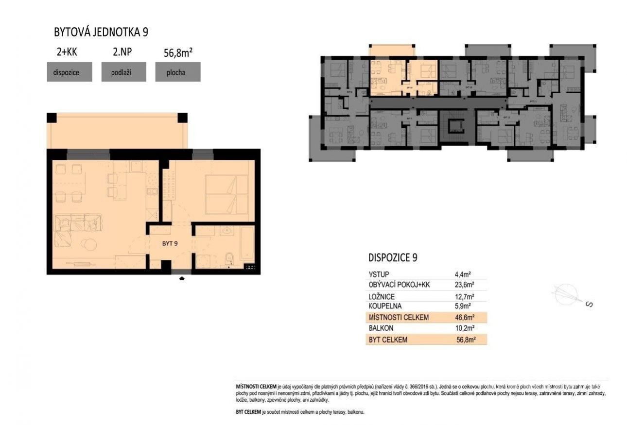 Prodej bytu 2+kk, 56,8 m2, Světlá nad Sázavou, obrázek č. 2