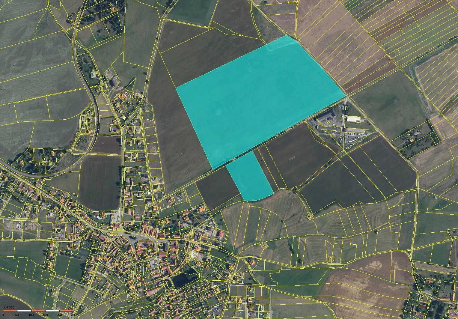 Prodej 16,57 ha půdy v k.ú. Malá Hraštice, obrázek č. 1