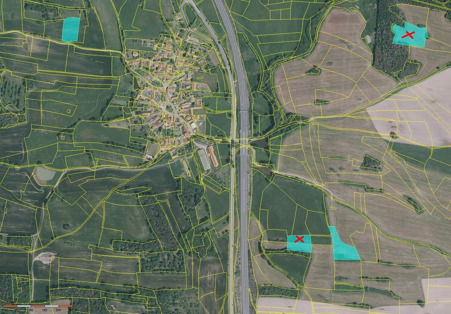Prodej 2,43 ha půdy v k.ú. Malčice u Mirotic, obrázek č. 2