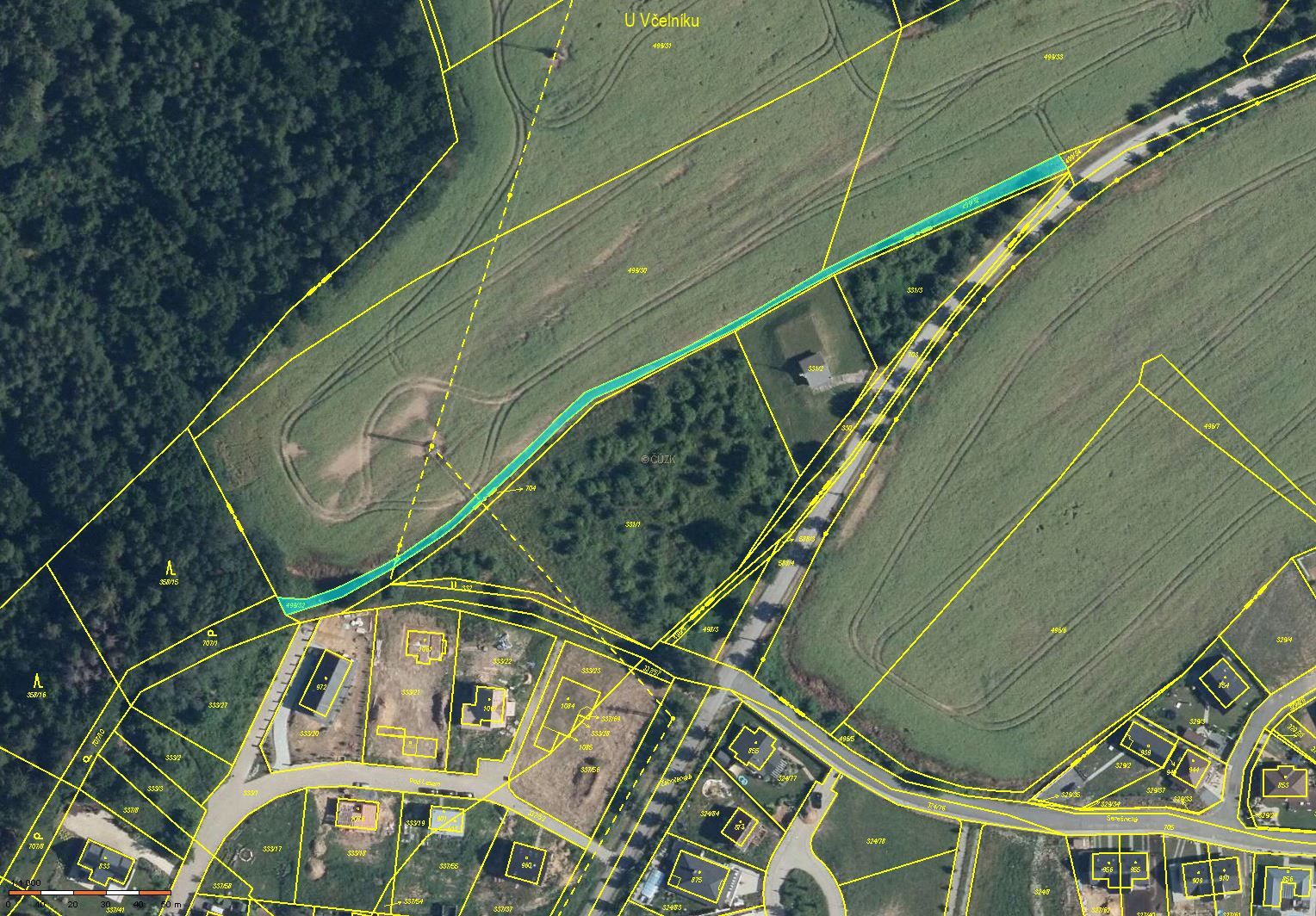 Prodej 0,53 ha půdy v k.ú. Zahořany u Mníšku pod Brdy, obrázek č. 2