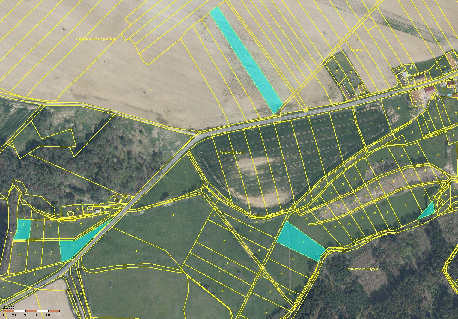 Prodej 3,66 ha půdy v k.ú. Kloušov, obrázek č. 3