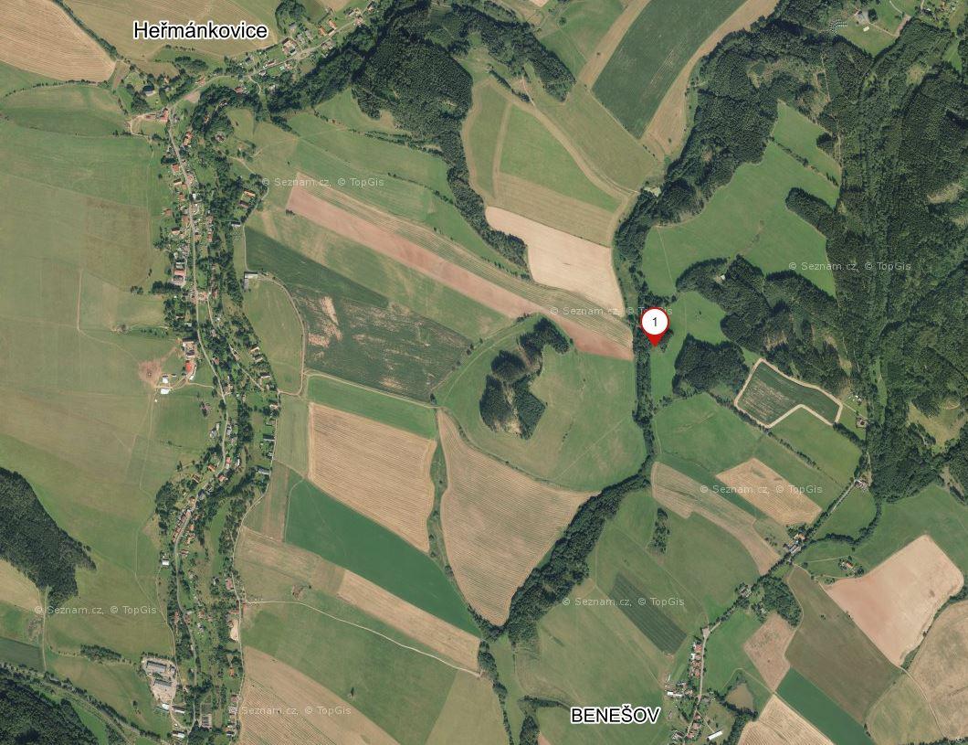 Prodej 0,452 ha půdy v k.ú. Benešov u Broumova, obrázek č. 3