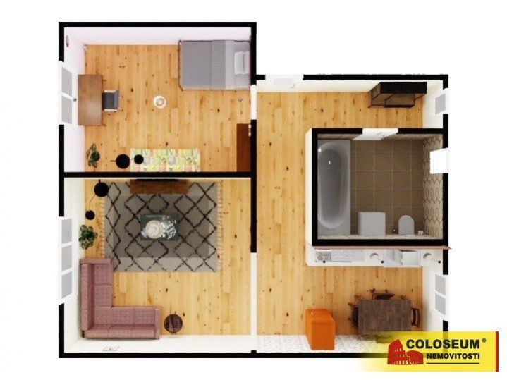Zlaté Hory, OV 2+1, cca 60 m2, po rekonstrukci, zahrada, nebytové prostory  byt, obrázek č. 3
