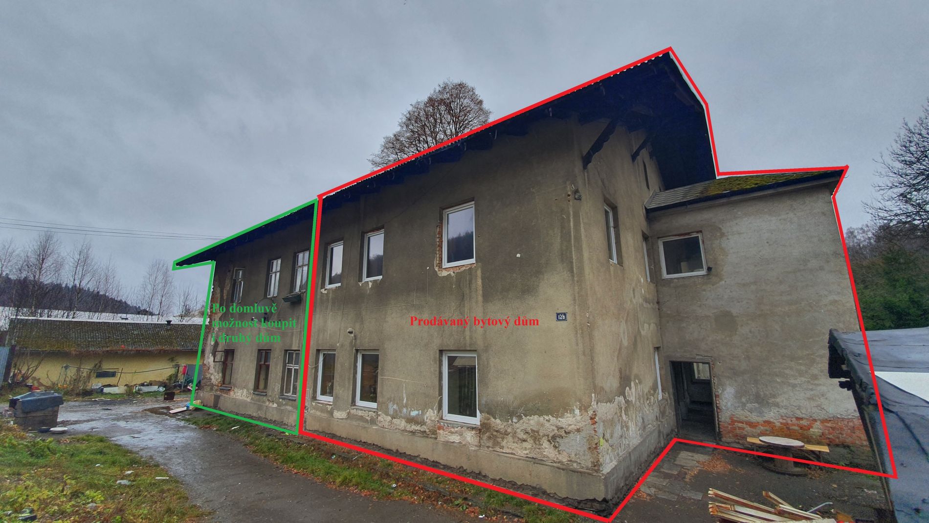 Prodej domu o velikosti 4 bytových jednotek a půdy, obrázek č. 2