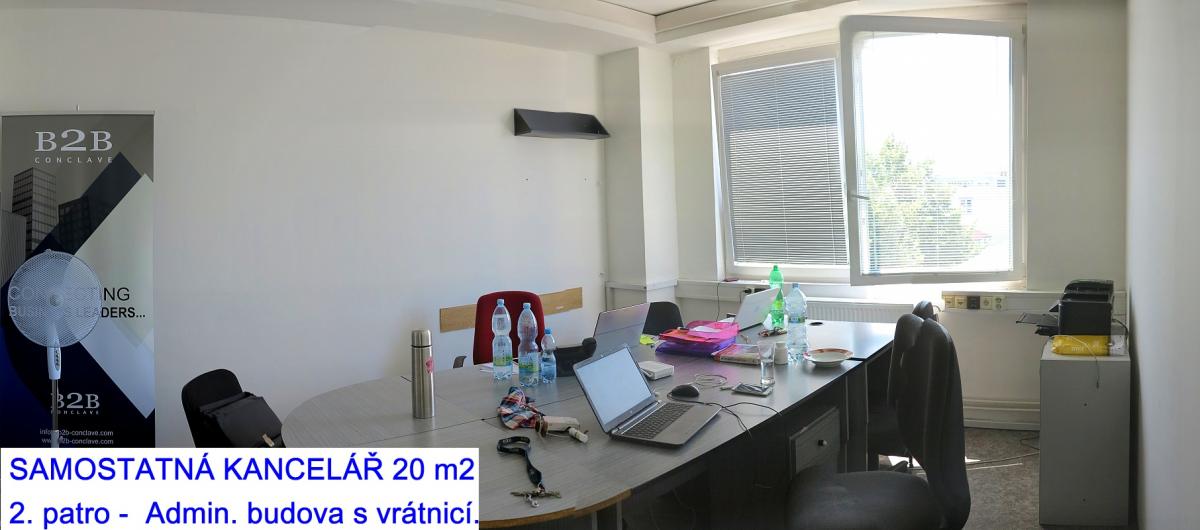 1x kancelář 20 m2, ( možno + 18 m2 ) MHD, M-Skalka,  Praha 10 Strašnice, obrázek č. 2