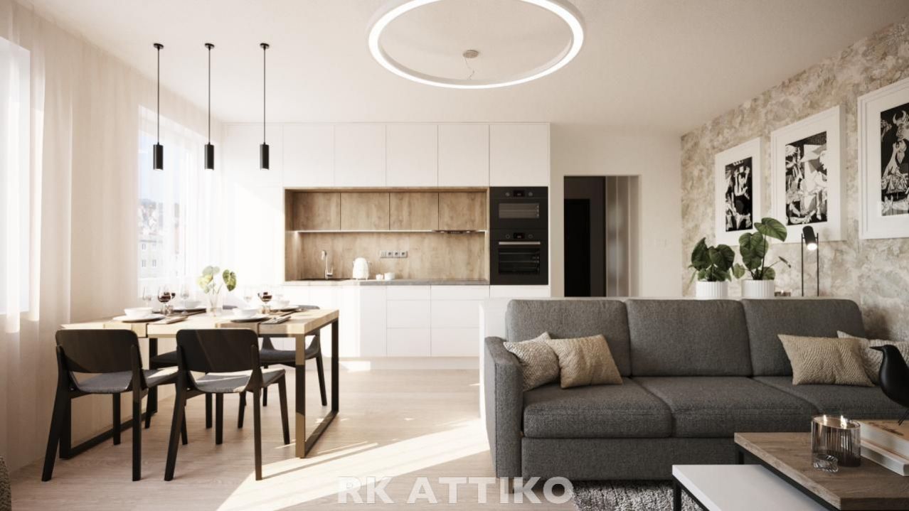 Nové luxusní střešní byty OV 3kk Brno Kr.Pole, daleké výhledy