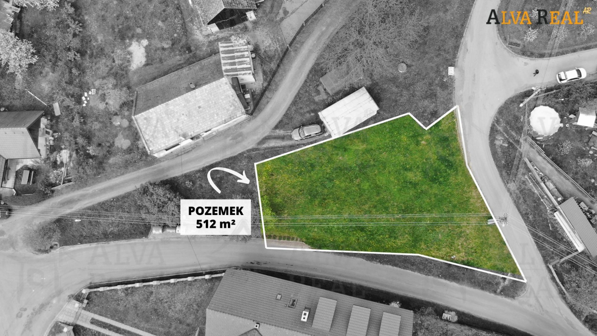 Stavební pozemek o výměře 512 m2 ve Vlkově u Letovic určený k bydlení nebo rekreaci., obrázek č. 1