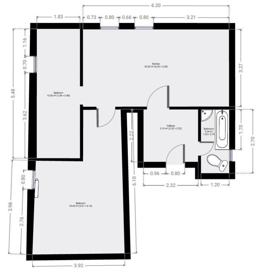 Pronájem bytu po rekonstrukci, 2+1, 57 m2, Doubí Karlovy Vary, obrázek č. 3
