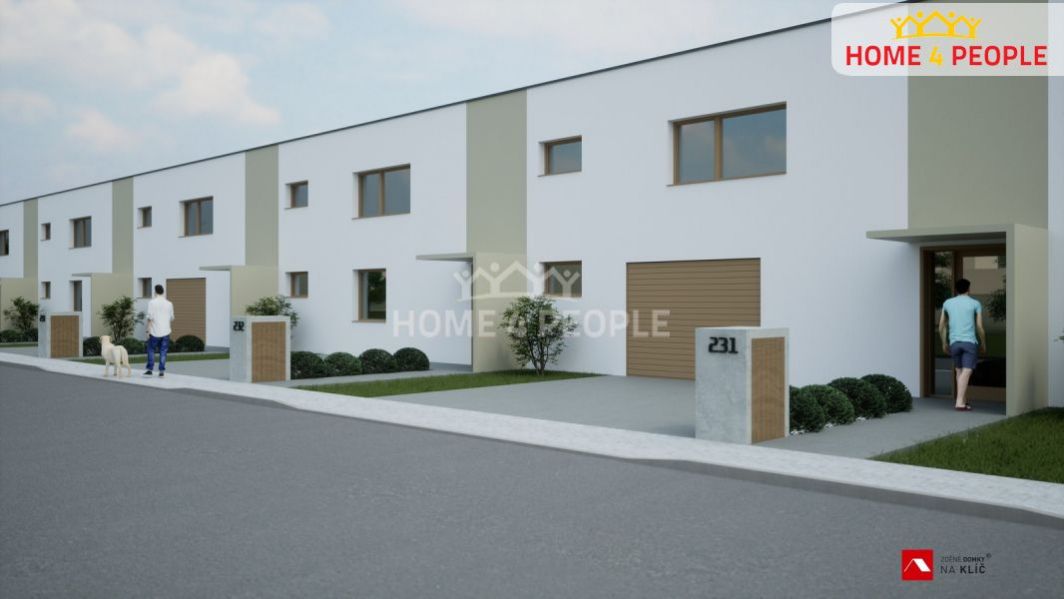 Prodej řadového rodinného domu 4+kk s garáží, Uherský Brod - Těšov s pozemek (č.2) 575m2., obrázek č. 1