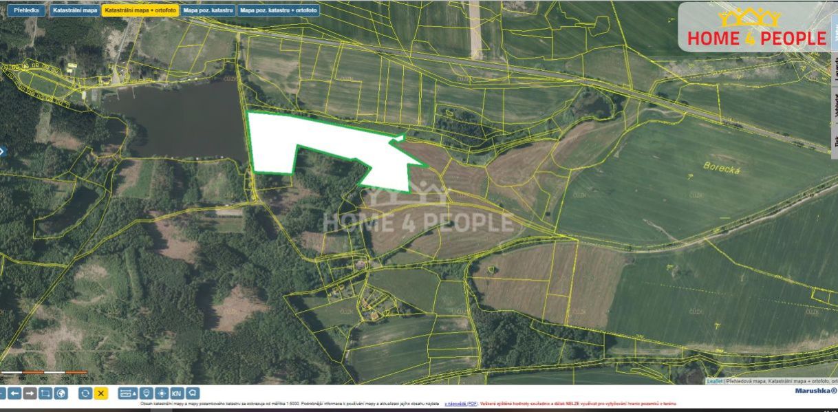 Prodej investičních pozemků v lokalitě přímo u Nového rybníka u města Nepomuk. Až 24 000 m2, obrázek č. 2