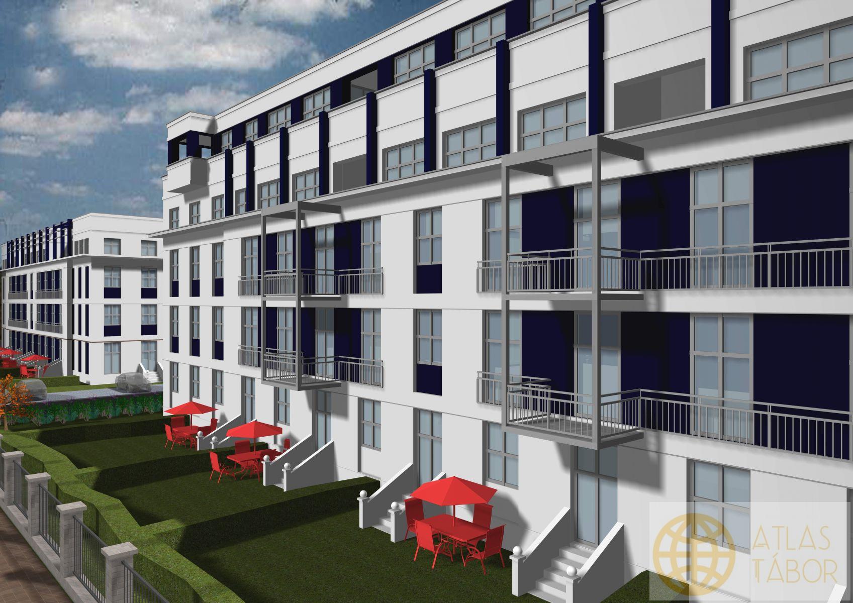 Nabídka nových bytů v projektu Dvorce II - byt č. 3.7.-2kk  se šatnou -3.NP, obrázek č. 3