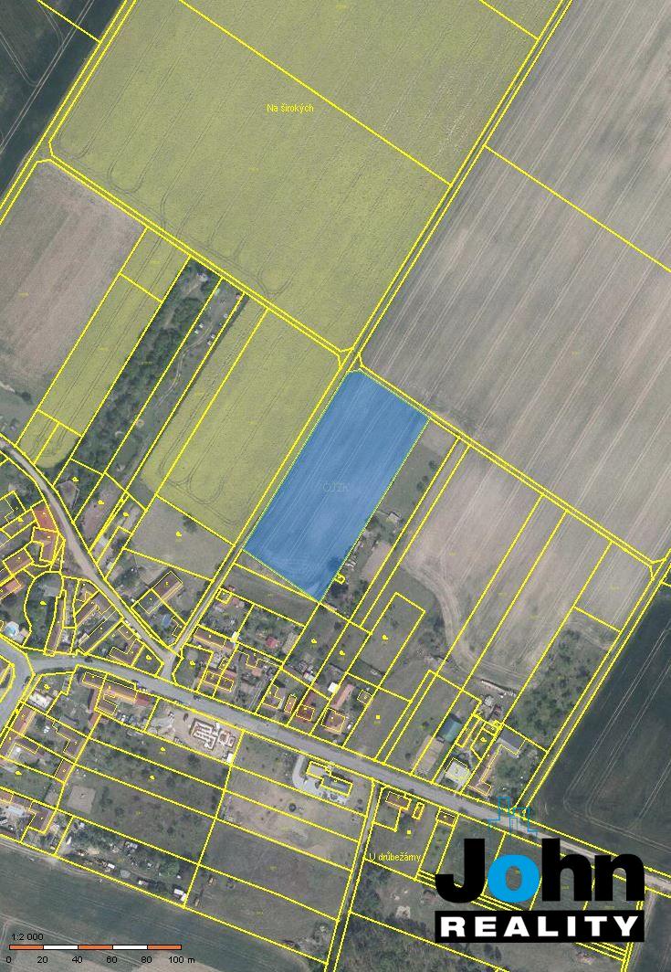 Prodej pozemku 6841 m2 v obci Jiřice u Moravských Budějovic, okr. Znojmo