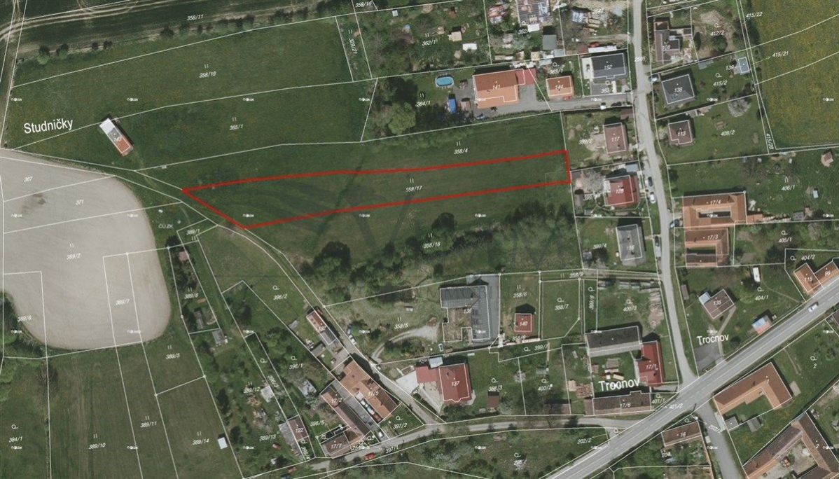 Prodej stavebního pozemku, 2 403 m2, Trocnov, Borovany, obrázek č. 1