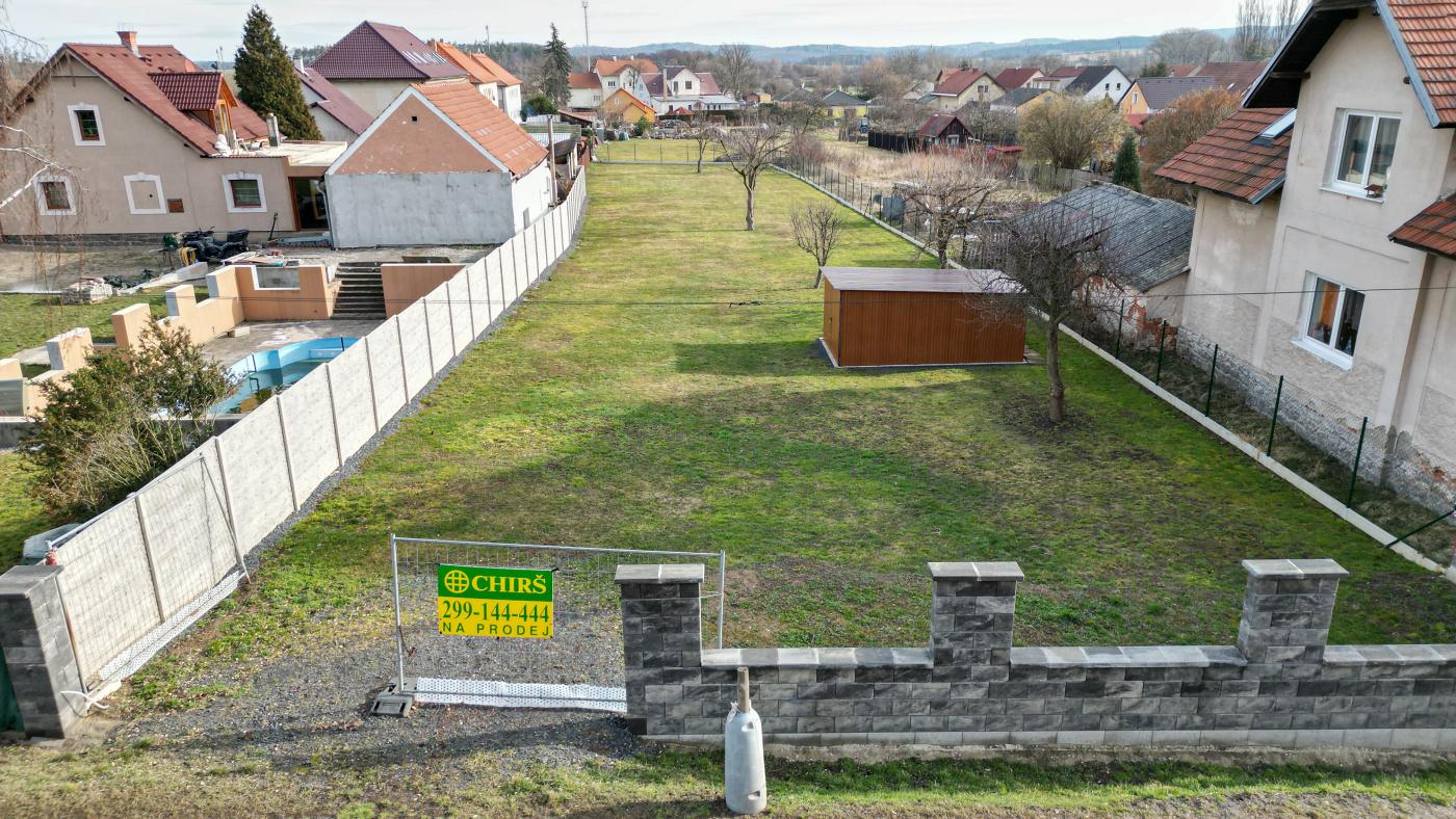 Prodej stavebního pozemku, OV, 1542m2, obec Blatno u Podbořan, okr. Louny