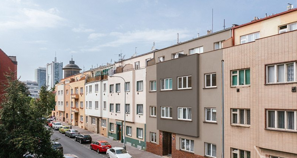 Prodej bytu 2+kk, terasa, OV, 34,8 m2, ul. Hanusova 62/17, Praha 4 - Michle