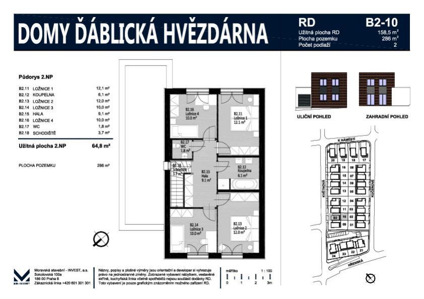 Prodej nového rodinného domu 159 m2 na pozemku 286 m2, obrázek č.6