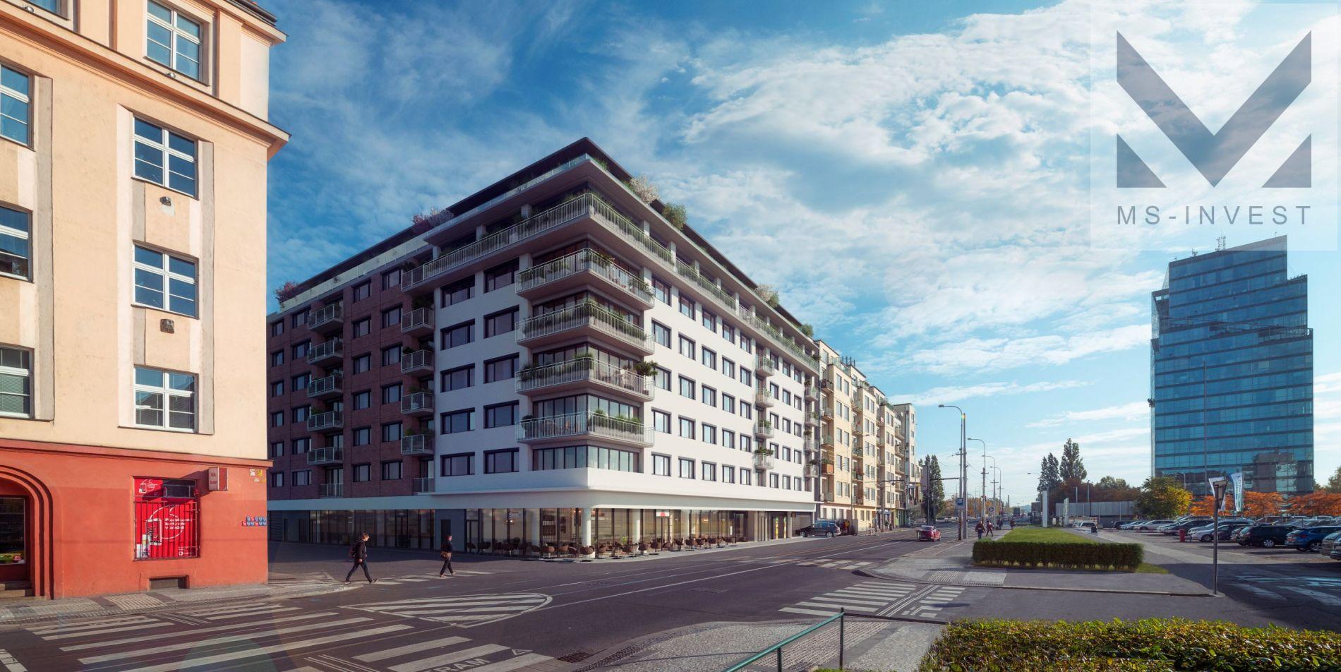 Prodej, novostavba 3+kk, 110 m2 + balkon 4 m2, Praha 7 Holešovice (č. 2.02)