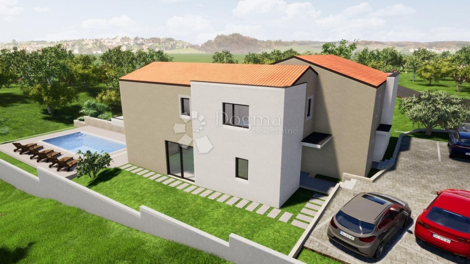 Prodej moderního dvojdomu 145 m2 v klidné lokalitě u Malinské, Krk, Chorvatsko, obrázek č. 3