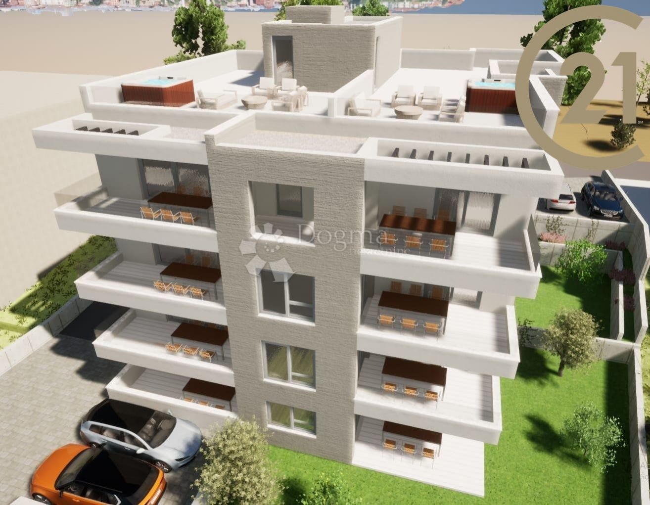 Novostavba bytu s terasou a zahrádkou v blízkosti moře,  Čiovo, Trogir, obrázek č. 1