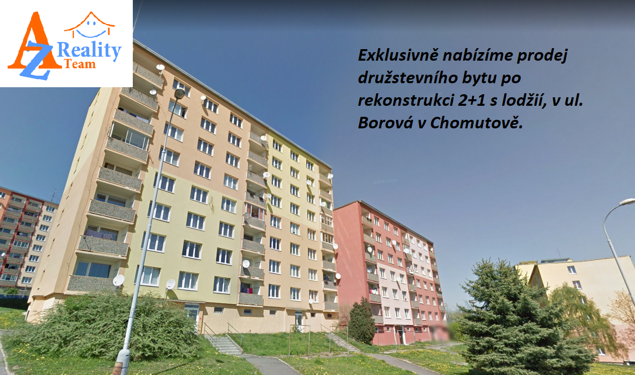 Nabízíme prodej bytu 2+1/L  v DV po rekonstrukci v ul. Borová, Chomutov