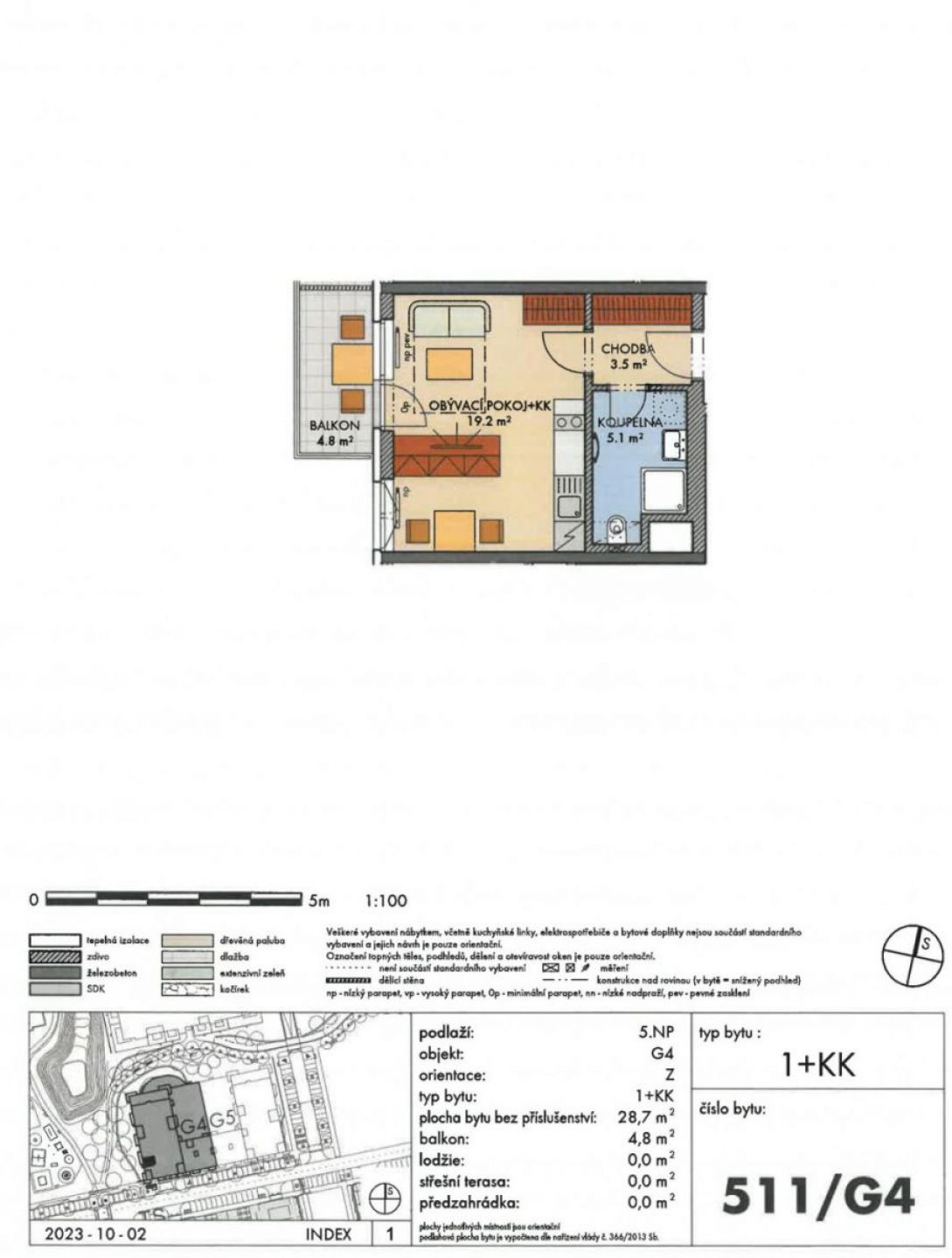 Prodej bytu 1+kk/B/G, 34 m2, Kardausova, Praha 10, Dolní Měcholupy, obrázek č. 3