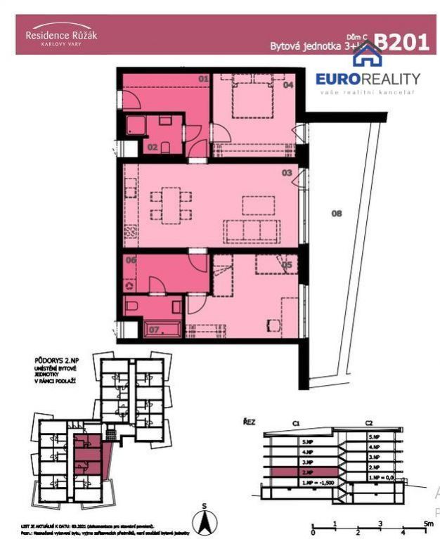 Prodej, byt 3+kk, 90 m2, Karlovy Vary, Residence Růžák, obrázek č. 3