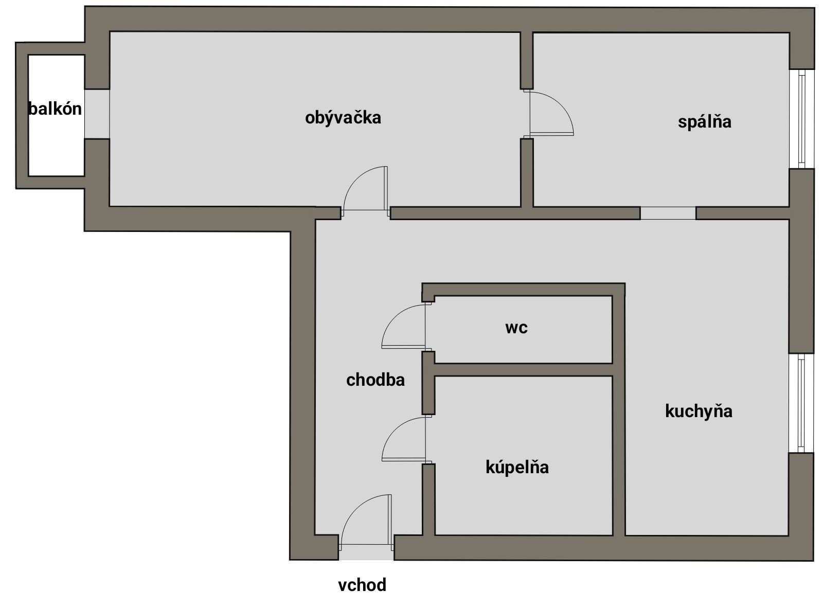 PRENÁJOM - 2 izbový byt Levočská - Prešov, obrázek č. 1
