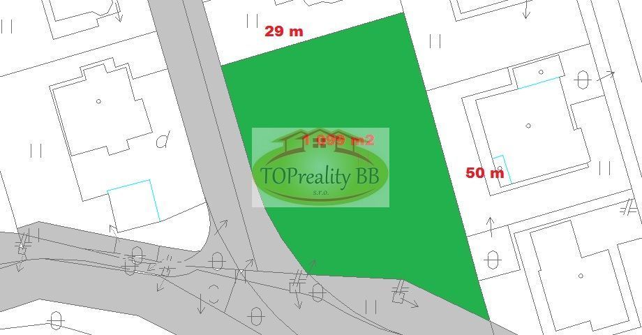Ponúkame Vám na predaj pozemok 1 099 m2, pre náročného klienta, Banská Bystrica -  s inžinierskymi s, obrázek č. 2