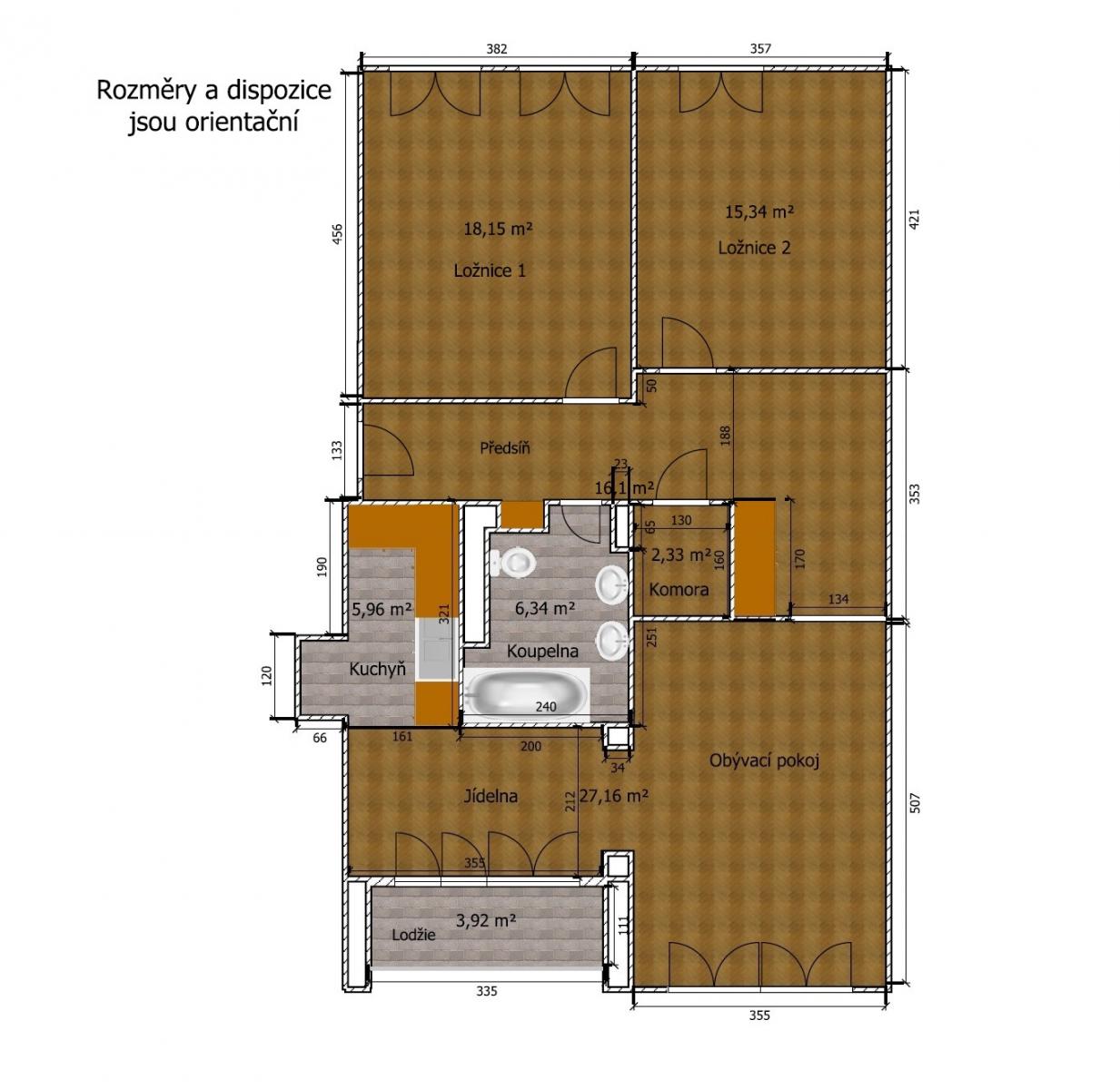 Prodej bytu 3+kk s lodžií, 88 m, Havířov - centrum,, obrázek č. 3