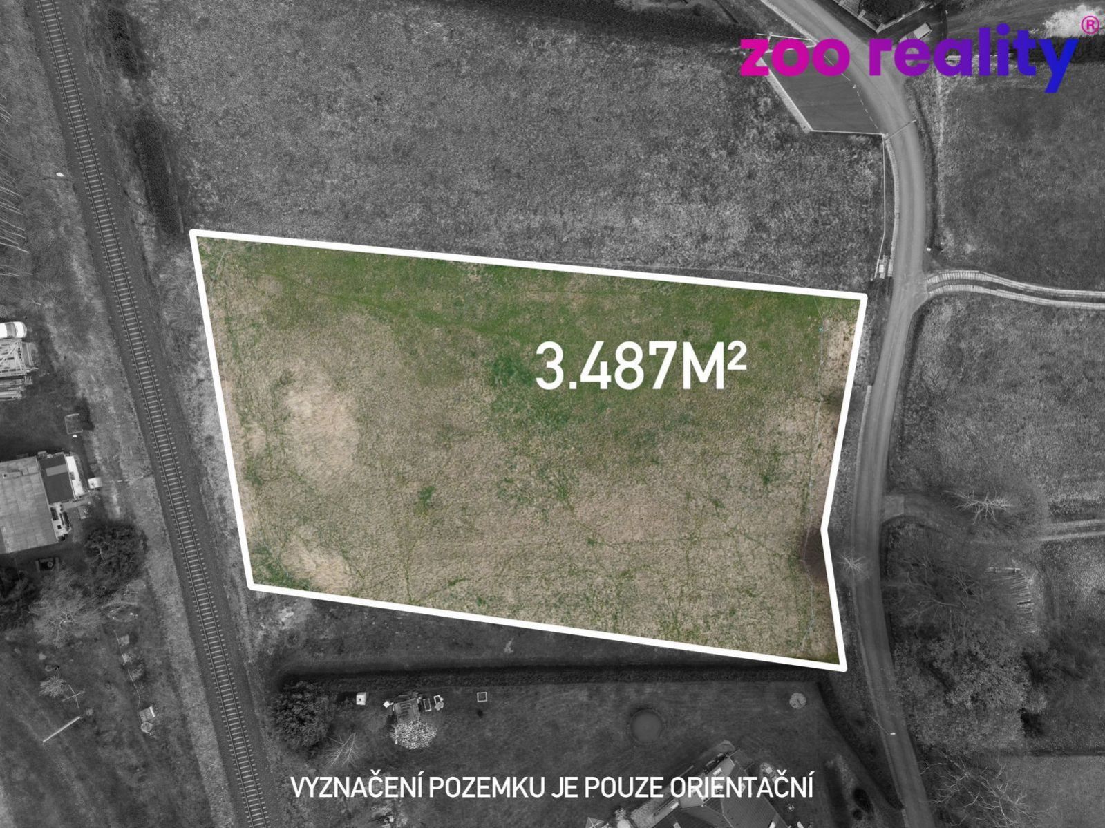 Prodej stavebního pozemku 3 487m2, Horní Habartice, obrázek č. 2